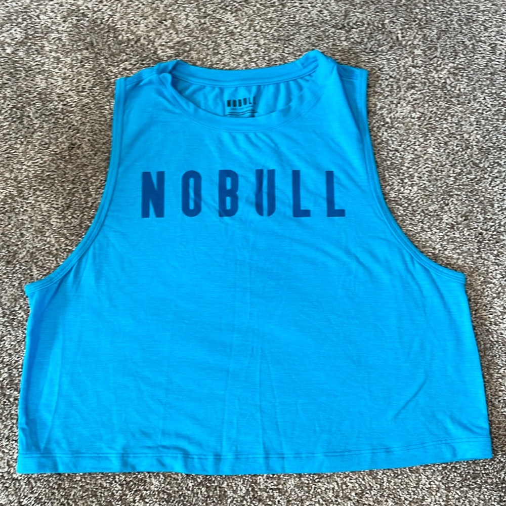 Nobull Crop Tank - neon blue - M